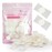 Classycoo Compressed Towel Mini Tablets, Disposable Portable Face Towel Cotton Coin Tissue for Travel, Camping, Hiking, Facial Daily Wash Hand Wipes, Outdoor Activities(Single Use, 50 Pack Thick)