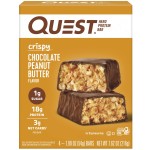 Quest Nutrition Crispy Chocolate Peanut Butter Hero Protein Bar, 18g Protein, 1g Sugar, 3g Net Carb, Gluten Free Protein Snack, Keto Friendly, 4 Count