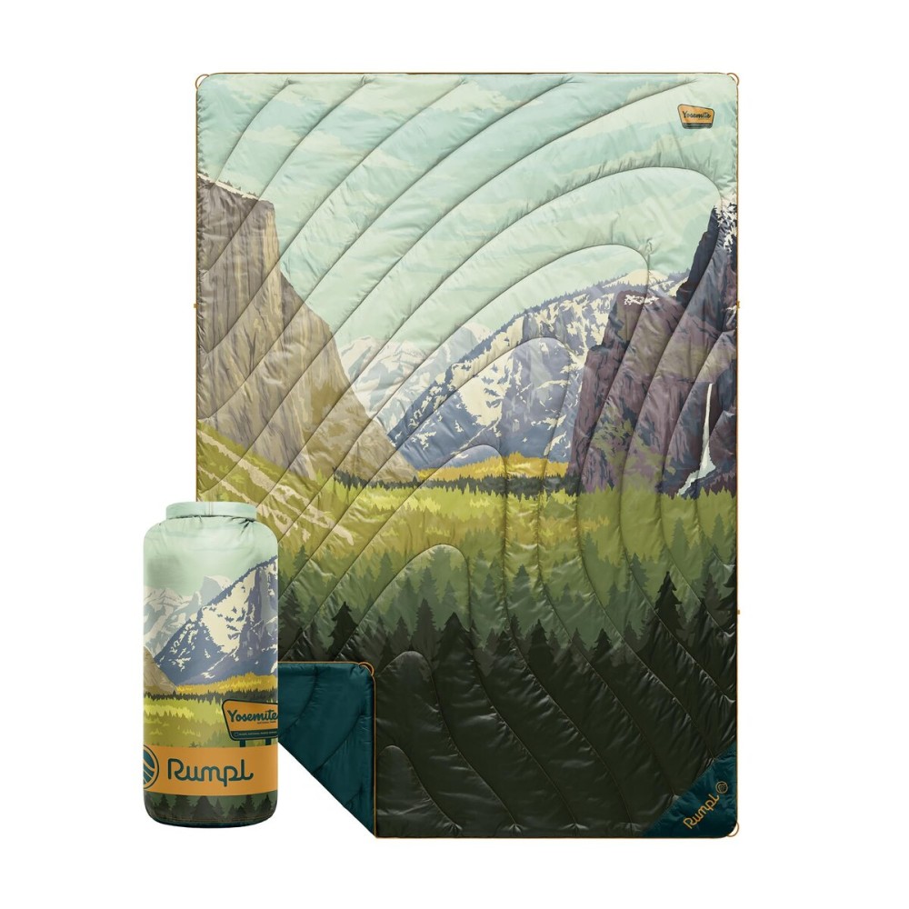 Rumpl Original Puffy Yosemite National Park Blanket for Camping and Outdoors, V2, Yosemite