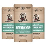 Dr. Squatch Natural Deodorant for Men - Odor-Squatching Aluminum Free - Rainforest Rapids (2.65 oz, 3-Pack)