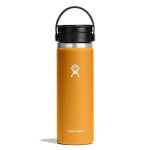 Hydro Flask Flex Sip Coffee Tumbler - Insulated Stainless Steel, Non Spill, Leak Proof Travel Coffee Cup 20 Oz Fossil Brown
