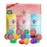 MR MIRYE Shower Steamers Aromatherapy, 24-Pack Shower Bombs Birthday Gifts for Women, Christmas Stocking Stuffers Gifts with Eucalyptus Mint Lavender Watermelon Grapefruit Tangerine Essential Oils