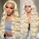 Alimubi 613 13x6 Lace Front Wig Human Hair 200 Density 613 Lace Front Wig Human Hair Body Wave Blonde Wig Human Hair20 Inch