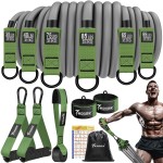 Heavy Resistance Bands for Working Out, 350lbs/450lbs Exercise Bands with Handles, Workout Bands Set for Men, Fitness Weight Bands for Muscle Strength Training, Stretching, Slim, Home Gym Equipment