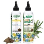 Chebe & Rosemary Hair Oil for Growth, 10 in 1 Moisturizer for Scalp, African Powder for Stronger, Longer Hair, Natural Oil for All Hair Types (2PCS)