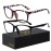 Oilway Blue-Light Blocking Glasses Computer Reading/Gaming/TV/Phones Glasses Fashion Anti Eyestrain UV Glasses for Women Men(H2-Black+Douhua)
