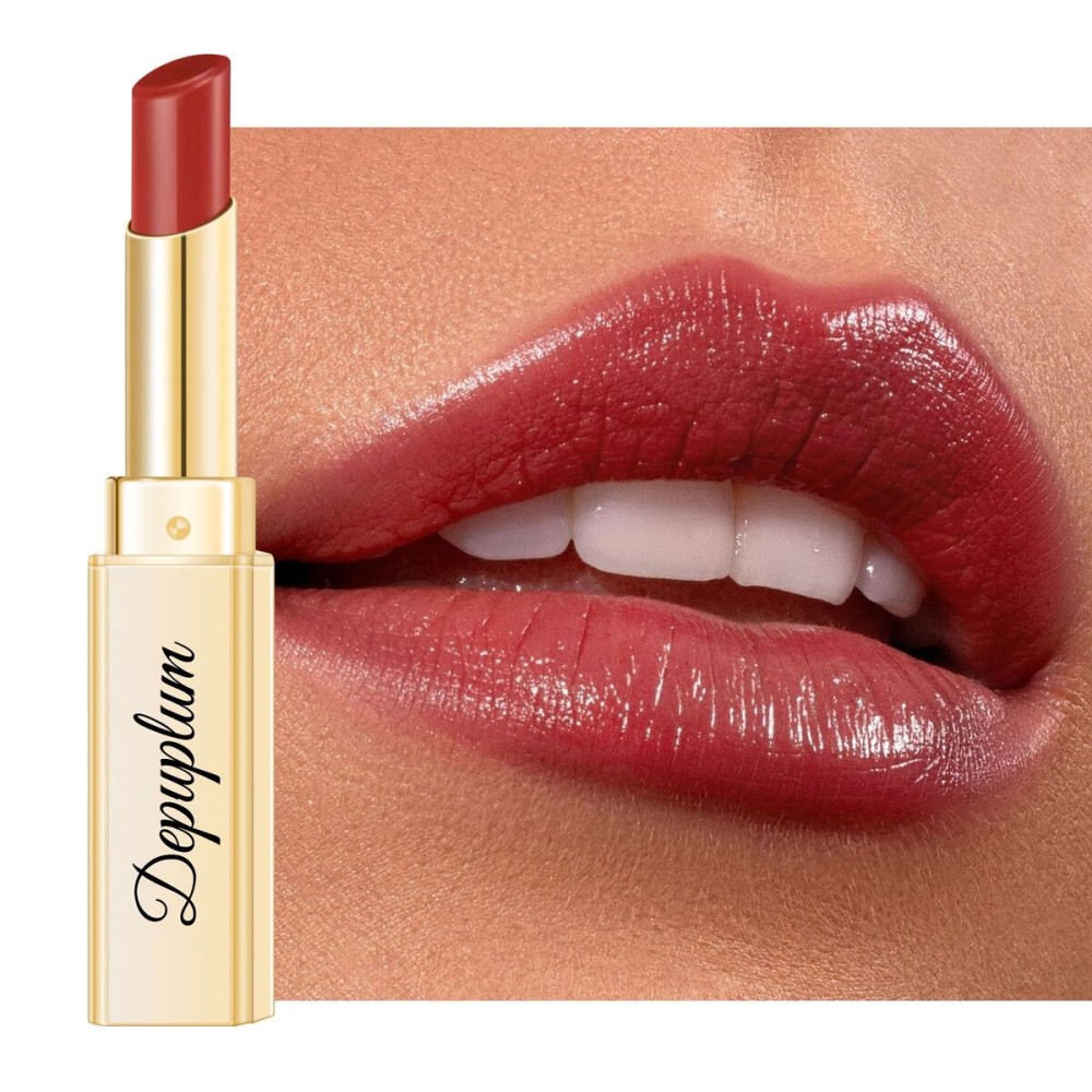 Depuplum Berry Red Lipstick for Women Hydrate Lipstick Glossy Moisture Lip Gloss Sheer-Medium Coverage Long Lasting Lipsticks for Dry Lips, DM101 Cranberry