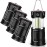 4 Pack Lantern Camping Essentials Lights, Led Flashlight for Power Outages, Tent Lights for Emergency, Survival Gear and Supplies for Hurricane, Rechargeable and Battery Powered Operated Lamp