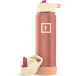 IRON FLASK Camping & Hiking Hydration Flask with Straw, Wide Mouth Insulated Stainless Steel Sports Water Bottle - 22 oz Dream Sunset