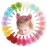 DeD 24PCS 2.7 Chiffon Flower Hair Bows Clips Flower Tiny Hair Clips Fine Hair for Girls Infants Toddlers Set of 12 Pairs