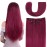 14 Clip in Hair Extensions Remy Human Hair for Women - Silky Straight Burgundy Real Hair Extensions Clip ins 58grams 4pieces (14inches, Burgundy)