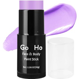 Go Ho Cream-Blendable Pastel Purple Face Paint Stick (1.06 Oz),Full-coverage Light Purple Body Paint Stick for Adults Children Halloween Cosplay SFX Ursula Makeup,Waterproof