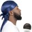 ForceWave Silky Durag for Men Wave Cap Satin Dorag for Men Women 360 Wave (Navy)