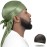 ForceWave Silky Durag for Men Wave Cap Satin Dorag for Men Women 360 Wave (Sage)