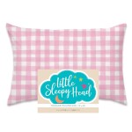 Little Sleepy Head Toddler Pillowcase, 100% Cotton & Hypoallergenic Pillow Case for Toddler Pillow, Snug Fit Envelope Pillowcase, 13x18 Pillowcase, Pilllow Sold Separately (Gingham Pink)