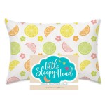 Little Sleepy Head Toddler Pillowcase, 100% Cotton & Hypoallergenic Pillow Case for Toddler Pillow, Snug Fit Envelope Pillowcase, 13x18 Pillowcase, Pilllow Sold Separately (Citrus Blossom)