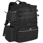 MATEIN Fishing Backpack, Water Resistant Fishing Tackle Box Bag with Rod Holders & Cooler, Gear Gifts for Men