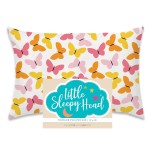 Little Sleepy Head Toddler Pillowcase, 100% Cotton & Hypoallergenic Pillow Case for Toddler Pillow, Snug Fit Envelope Pillowcase, 13x18 Pillowcase, Pilllow Sold Separately (Butterflies)