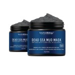 New York Biology Dead Sea Mud Mask for Face, Body | with Stem Cell and Collagen | Spa Quality Pore Refiner for Oily Skin | Natural Skincare for Women, Men | Tighten Skin | 4 oz (Pack of 2)