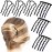 6 Piece Metal Hair Side Combs Hair Fork Clip Pins for Updo Bun, U Shape for Vintage Hairstyle Hair Accessories (4 Pins, 5 Pins)