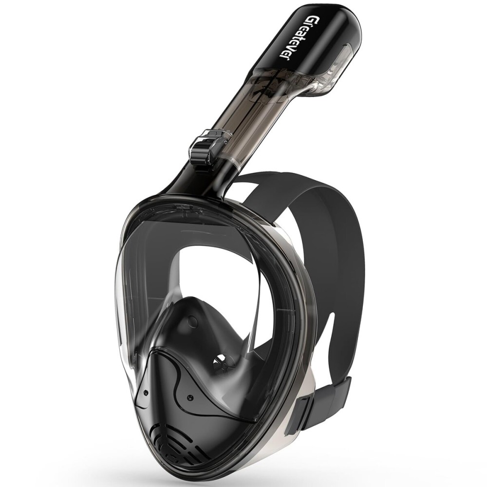 Greatever Full Face Snorkel Mask, Snorkeling Gear for Adults with Latest Dry Top Breathing System and Detachable Camera Mount, Snorkel Mask Adult, Snorkels Anti-Fog & Anti-Leak