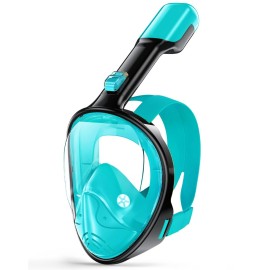 Greatever Full Face Snorkel Mask, Snorkeling Gear for Adults with Latest Dry Top Breathing System and Detachable Camera Mount, Snorkel Mask Adult, Snorkels Anti-Fog & Anti-Leak