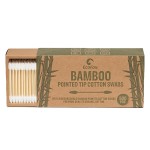 Precision Tip Cotton Swabs 500 Count | Compostable & Pure Cotton Pointed Bamboo Swabs | Plant-Sourced Materials | Perfect for Nails & Makeup, Fine Cleaning, Arts & Crafts
