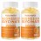 Magnesium Glycinate Gummies 1000mg - Sugar Free Magnesium Potassium Supplement with Vitamin D, B6, CoQ10 for Calm Mood & Sleep Support - 120 Orange Gummies -2 Pack
