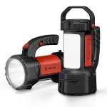 AlpsWolf Camping Lantern Rechargeable, 2 Pack Same LED Flashlight Spotlight Lantern with 800LM, 3600 Capacity Powered, Red Portable Bright Camping Light for Outdoor Hiking, Power Outages