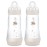 MAM 11oz Easy Start Anti-Colic Baby Bottles, Fast Flow, Breastfeeding-Like Silicone Nipple, Reduces Colic, Gas, & Reflux, Easy-to-Clean, BPA-Free, 4 Plus Months