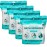 Scrubzz Disposable No Rinse Bathing Wipes for Sensitive Skin - All-in-1 Single Use Shower Wipes, Simply Dampen, Lather, and Dry Without Shampoo or Rinsing (Sensitive Skin, 4-Pack)