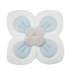 PandaEar Baby Bath Pad for Infant Newborn | Soft Flower Petals for Sink Bathtub Essentials Shower Gift (Blue)