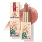 CATKIN Tinted Lip Balm Glitter Lip Stain Ultra Hydrating Lip Moistrurizer Lip Care with Vitamin E Nourishing For Cracked & Dry Lips 0.12 oz C12 Sirius - Golden Brown