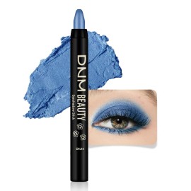 evpct Royal Blue Shimmer Cream Eye Shadow Brightener Sticks Set for Eyes, Blue Shimmery Matte Pencil Eye shadow Applicator Stick Pen Palette Makeup Waterproof sombras en crema para ojos 13