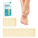 Promifun Blister Bandages - 28 ct Hydrocolloid Cushions for Foot, Toe, Heel - Water Resistant Gel Pads for Prevention & Recovery, Bunion Pack