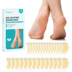 Promifun Blister Pads - 28 ct Water Resistant Hydrocolloid Bandages for Foot, Toe, Heel - Gel Blister Cushions for Prevention & Recovery, Spot Pack
