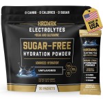 HRDWRK Electrolytes Powder Packets with Magnesium, Potassium Sodium, Keto Hydration Packets - BCAA Electrolyte Powder Packets with Glutamine, 30 Electrolytes Powder Packets Sugar Free (Unflavored)
