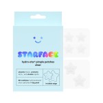 Starface Hydro-Star Clear Big Pack, Invisible Hydrocolloid Pimple Patches, Two Sizes and Star Shape, Absorb Fluid and Reduce Redness (96 Count)