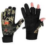KastKing Mountain Mist Fishing Gloves - Cold Winter Weather Fishing Gloves - Fishing Gloves for Men and Women - Ideal as Ice Fishing, Photography, or Hunting Gloves(Prym1 Mp,Large)