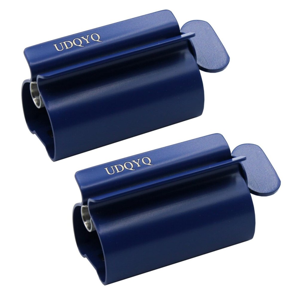 Toothpaste Squeezer - Metal Tube Squeezer Stainless Steel Tube Wringer UDQYQ Toothpaste seat Holder Stand (Blue)