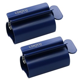 Toothpaste Squeezer - Metal Tube Squeezer Stainless Steel Tube Wringer UDQYQ Toothpaste seat Holder Stand (Blue)