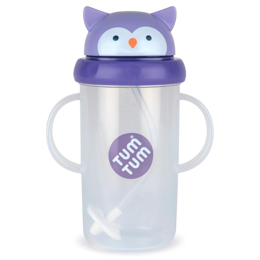 TUM TUM Tippy Up Free Flow Sippy Cup (No Valve), Sippy Cup for Toddlers, BPA Free (Olivia Owl 300ml)