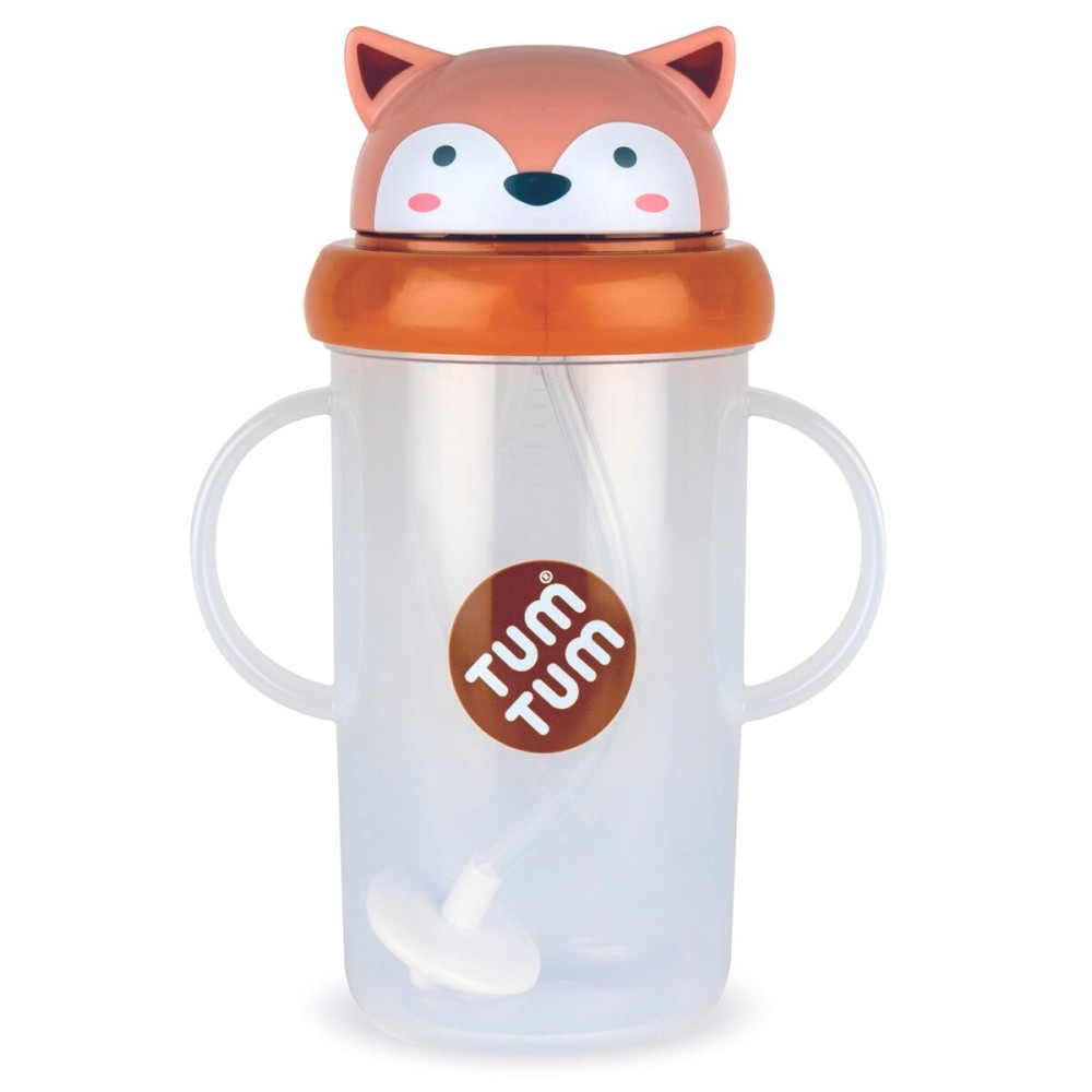 TUM TUM Tippy Up Free Flow Sippy Cup (No Valve), Sippy Cup for Toddlers, BPA Free (Fergus Fox 300ml)