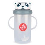 TUM TUM Tippy Up Free Flow Sippy Cup (No Valve), Sippy Cup for Toddlers, BPA Free (Pip Panda 300ml)