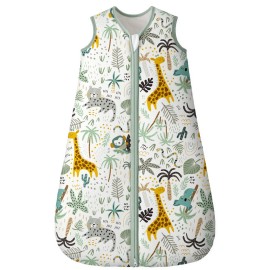 Yoofoss Baby Sleep Sack 12-18 Months, TOG 2.5 Baby Wearable Blanket with 2-Way Zipper, 100% Organic Cotton Fabric Winter Newborn Sleeping Sack, Warm Soft Comfy