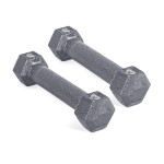 CAP Barbell Cast Iron Hex Dumbbell, Pair, 3 lb