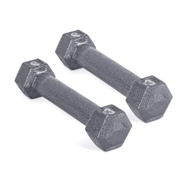 CAP Barbell Cast Iron Hex Dumbbell, Pair, 3 lb