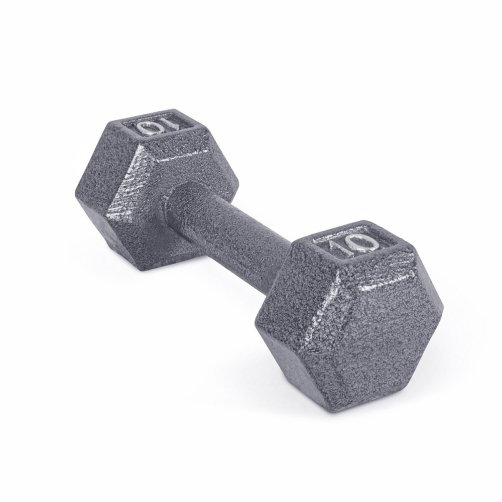 CAP Barbell Cast Iron Hex Dumbbell, Single, 10 lb
