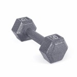 CAP Barbell Cast Iron Hex Dumbbell, Single, 10 lb