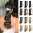 SOFEIYAN Curly Ponytail Extension 15 Inch Heat Resistant Synthetic Natural Wavy Hairpiece Wrap Around Pony Tail Hair Extensions for White Black Women Hair Piece, Black Brown & Bleach Blonde